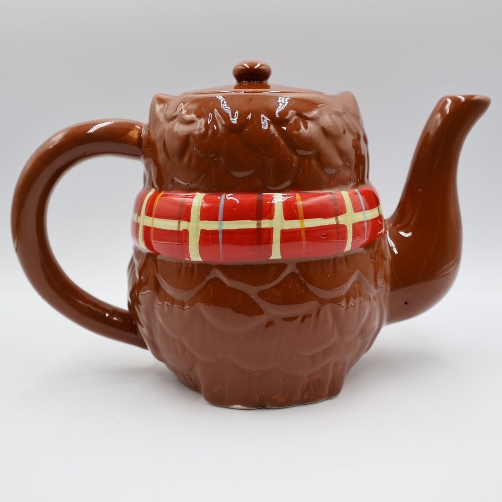 Pier 1 Imports Hand Painted Chilly Billy Owl Ceramic Teapot Original Tag New‎ - Picture 4 of 11